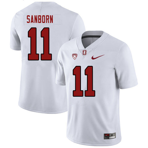 Men #11 Ryan Sanborn Stanford Cardinal College Football Jerseys Sale-White